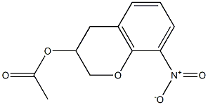 Acetic acid 8-nitrochroman-3-yl ester Structure