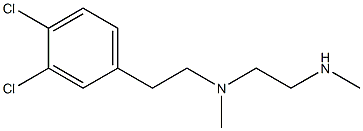 2-(3,4-Dichlorophenyl)-N-(2-methylaminoethyl)-N-methylethanamine Structure