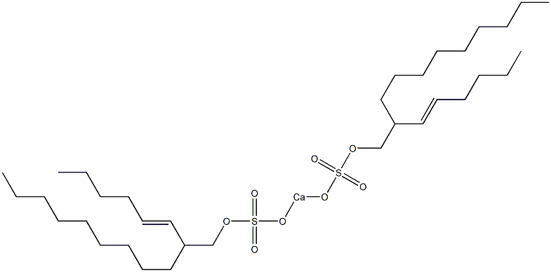 Bis[2-(1-hexenyl)undecyloxysulfonyloxy]calcium 구조식 이미지