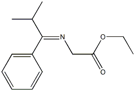 N-[(Ethoxycarbonyl)methyl]-2-methyl-1-phenylpropylideneamine 구조식 이미지
