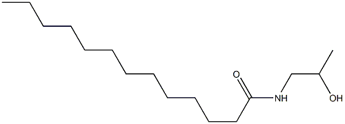 N-(2-Hydroxypropyl)tridecanamide 구조식 이미지