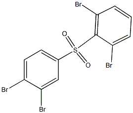 2,6-Dibromophenyl 3,4-dibromophenyl sulfone Structure