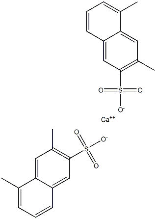 Bis(3,5-dimethyl-2-naphthalenesulfonic acid)calcium salt Structure