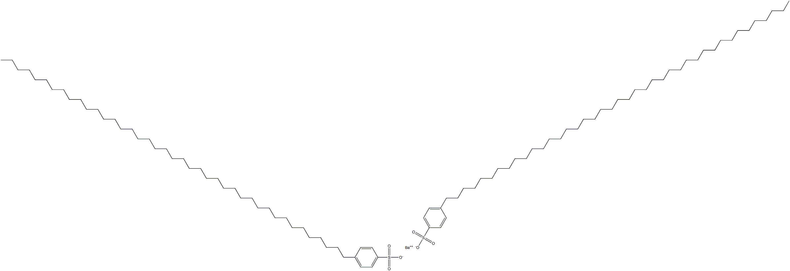 Bis[4-(hentetracontan-1-yl)benzenesulfonic acid]barium salt Structure