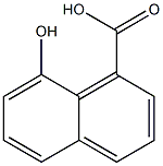 8-Hydroxy-1-naphthoic acid 구조식 이미지