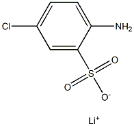 2-Amino-5-chlorobenzenesulfonic acid lithium salt Structure