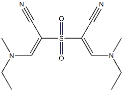 2,2'-Sulfonylbis[(E)-3-(ethylmethylamino)propenenitrile] 구조식 이미지