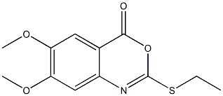 2-Ethylthio-6-methoxy-7-methoxy-4H-3,1-benzoxazin-4-one 구조식 이미지