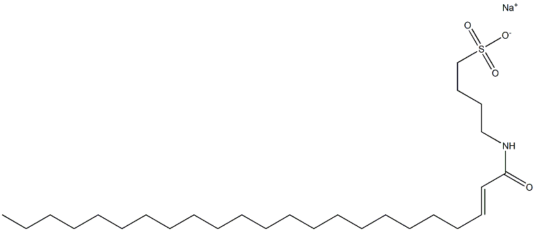 4-[(1-Oxo-2-tricosen-1-yl)amino]-1-butanesulfonic acid sodium salt 구조식 이미지