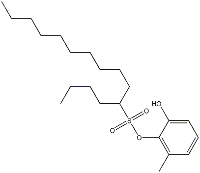 5-Pentadecanesulfonic acid 2-hydroxy-6-methylphenyl ester 구조식 이미지