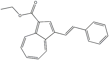 3-(2-Phenylethenyl)azulene-1-carboxylic acid ethyl ester Structure