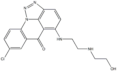 5-[2-(2-Hydroxyethylamino)ethylamino]-8-chloro-6H-[1,2,3]triazolo[4,5,1-de]acridin-6-one 구조식 이미지