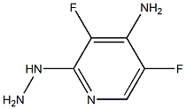 3,5-Difluoro-2-hydrazino-pyridin-4-ylamine 구조식 이미지