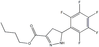 BUTYL 5-(PERFLUOROPHENYL)-4,5-DIHYDRO-1H-PYRAZOLE-3-CARBOXYLATE Structure