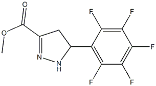 METHYL 5-(PERFLUOROPHENYL)-4,5-DIHYDRO-1H-PYRAZOLE-3-CARBOXYLATE 구조식 이미지