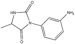 3-(3-aminophenyl)-5-methylimidazolidine-2,4-dione Structure