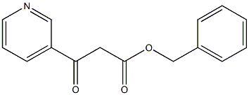 BETA-OXO-3-PYRIDINEPROPANOIC ACID PHENYLMETHYL ESTER 구조식 이미지