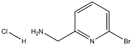 (6-Bromopyridin-2-yl)methanamine hydrochloride 구조식 이미지