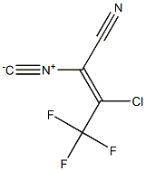 (E)-3-chloro-4,4,4-trifluoro-2-isocyanobut-2-enenitrile Structure