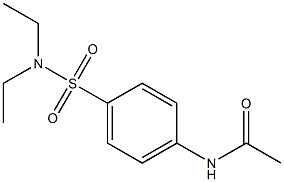 N,N-Diethyl-4-acetamidobenzenesulfonamide 구조식 이미지