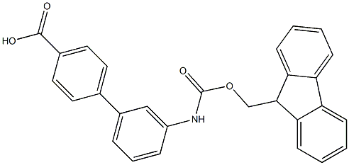 3'-(Fmoc-amino)-biphenyl-4-carboxylic acid 구조식 이미지