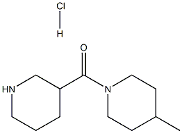 (4-Methyl-1-piperidinyl)(3-piperidinyl)methanonehydrochloride 구조식 이미지