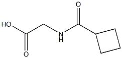 2-[(Cyclobutylcarbonyl)amino]acetic acid 구조식 이미지