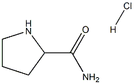 2-Pyrrolidinecarboxamide hydrochloride 구조식 이미지