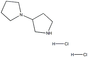 3-(1-Pyrrolidinyl)pyrrolidine dihydrochloride Structure