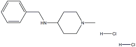 N-Benzyl-N-methyl-4-piperidinamine dihydrochloride 구조식 이미지