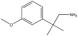 2-(3-Methoxy-phenyl)-2-methyl-propylamine 구조식 이미지