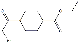 Ethyl 1-(2-bromoacetyl)-4-piperidinecarboxylate Structure