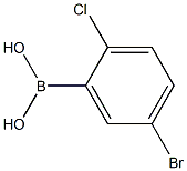 5-Bromo-2-chlorophenylboronic acid 구조식 이미지