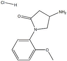 4-Amino-1-(2-methoxy-phenyl)-pyrrolidin-2-onehydrochloride 구조식 이미지
