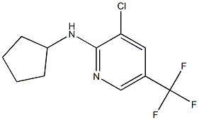 N-[3-Chloro-5-(trifluoromethyl)-2-pyridinyl]-N-cyclopentylamine 구조식 이미지