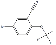 5-BROMO-2-(TRIFLUOROMETHOXYL)BENZONITRILE 구조식 이미지