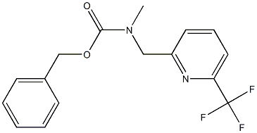 benzyl methyl((6-(trifluoromethyl)pyridin-2-yl)methyl)carbamate 구조식 이미지