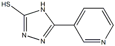 4H-1,2,4-triazole-3-thiol, 5-(3-pyridinyl)- 구조식 이미지