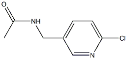 acetamide, N-[(6-chloro-3-pyridinyl)methyl]- 구조식 이미지