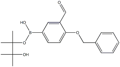 4-Benzyloxy-3-formylbenzeneboronic acid pinacol ester Structure