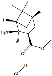 (1S,2S,3R,5S)-2-Amino-2,6,6-trimethyl-bicyclo[3.1.1]heptane-3-carboxylic acid methyl ester hydrochloride Structure