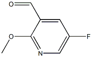 2-Methoxy-5-fluoropyridine-3-carbaldehyde 구조식 이미지