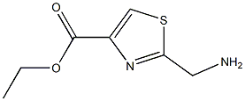 2-Aminomethyl-thiazole-4-carboxylic acid ethyl ester 구조식 이미지