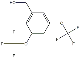 3,5-Bis(Trifluoromethoxy)benzylalcohol Structure