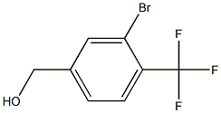 (3-Bromo-4-(trifluoromethyl)phenyl)methanol 구조식 이미지