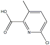 6-Chloro-3-methylpicolinicacid 구조식 이미지