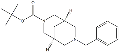 (1R,5S)-tert-butyl7-benzyl-3,7-diazabicyclo[3.3.1]nonane-3-carboxylate Structure