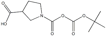 1-Boc-pyrrolidine-1,3-dicarboxylate 구조식 이미지