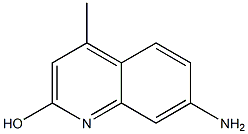 7-Amino-4-methylquinolin-2-ol 구조식 이미지