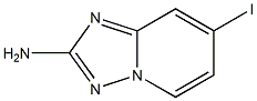 7-Iodo-[1,2,4]triazolo[1,5-a]pyridin-2-ylamine 구조식 이미지